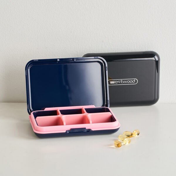 Portable Six-Compartment Sealed Pill Box - Image 2