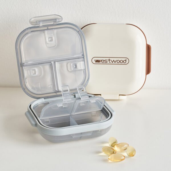 Portable Dual-layer 7-cell Sealed Medication Box - Image 3