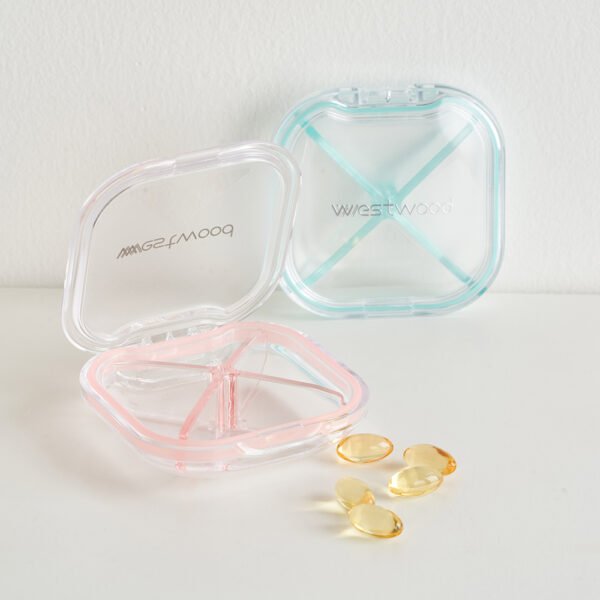 Portable Four - Compartment Sealed Pill Box - Image 2