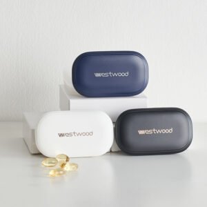 Mini Portable Three-Compartment Pill Box