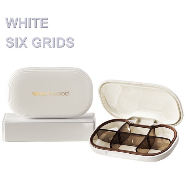 Mini Portable Six-Compartment Pill Box - Image 2