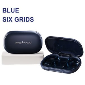 Mini Portable Six-Compartment Pill Box
