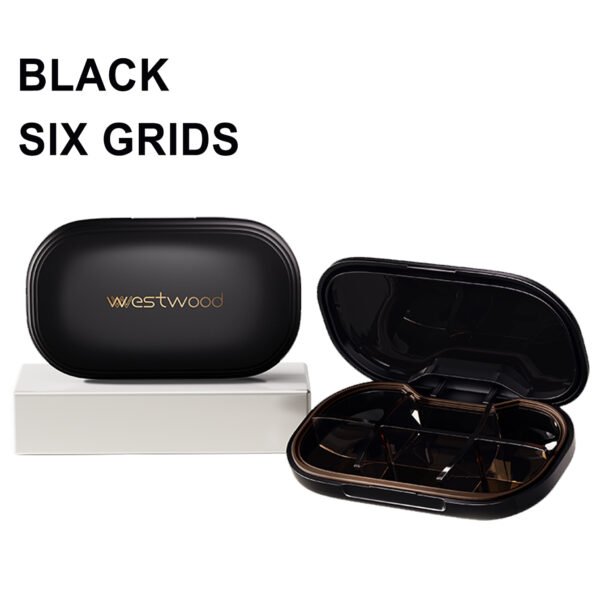 Mini Portable Six-Compartment Pill Box - Image 3